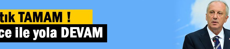 CHP’de İNCE depremi