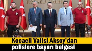 Başarılı operasyonlara imza atan polislere belge