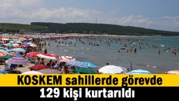 Kocaeli sahillerinde 129 kişi kurtarıldı