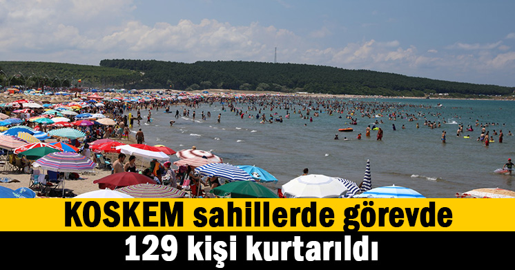 Kocaeli sahillerinde 129 kişi kurtarıldı