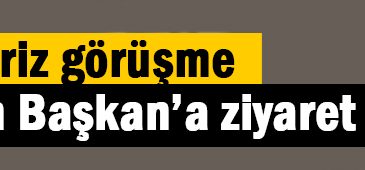 Başkan Erdoğan’a sürpriz ziyaret