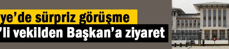 Başkan Erdoğan’a sürpriz ziyaret