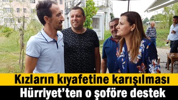 Hürriyet’ten o şoföre destek ziyareti