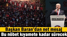 Binlerce Körfezli nöbetteydi