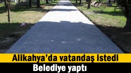 Vatandaş istedi belediye yaptı