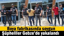 Boya fabrikasında soygun