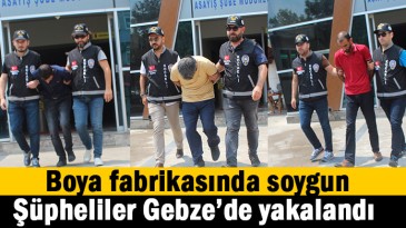 Boya fabrikasında soygun