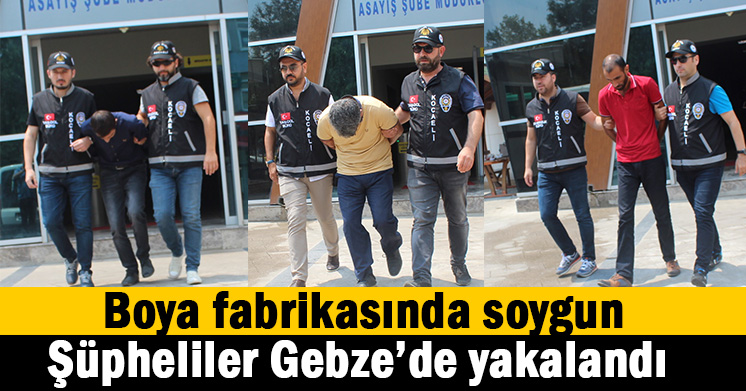 Boya fabrikasında soygun