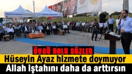 Mevlana Parkı’nın açılışında Ayaz’a övgü dolu sözler