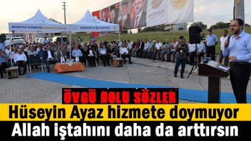 Mevlana Parkı’nın açılışında Ayaz’a övgü dolu sözler