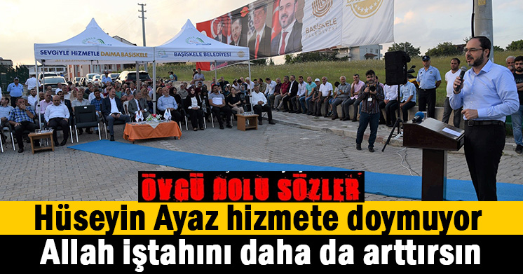 Mevlana Parkı’nın açılışında Ayaz’a övgü dolu sözler