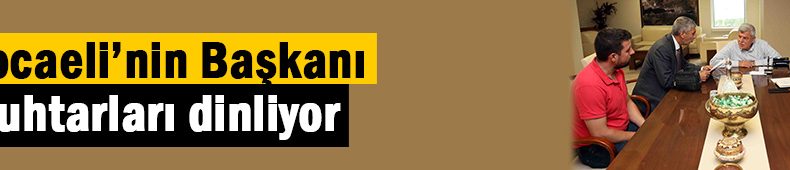 Karaosmanoğlu muhtarları dinliyor