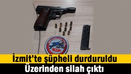 Şüpheliden ruhsatsız silah çıktı