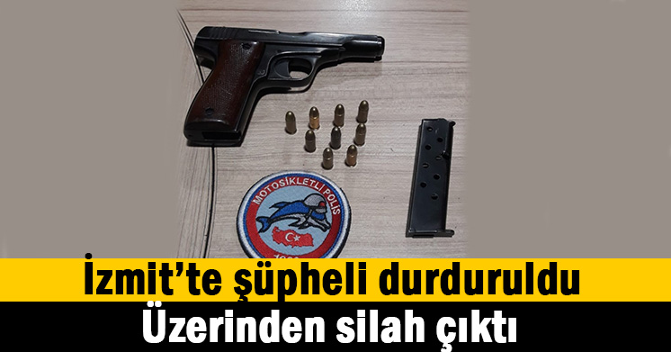 Şüpheliden ruhsatsız silah çıktı