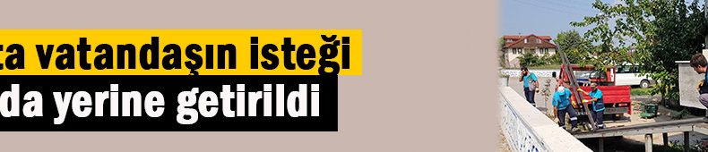 Hasta vatandaştan Başkan Ayaz’a teşekkür