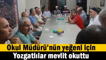 Denizde boğularak ölen genç için mevlit okutuldu