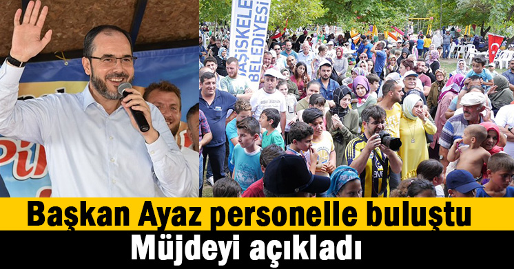 Başkan Ayaz’dan personele bayram müjdesi