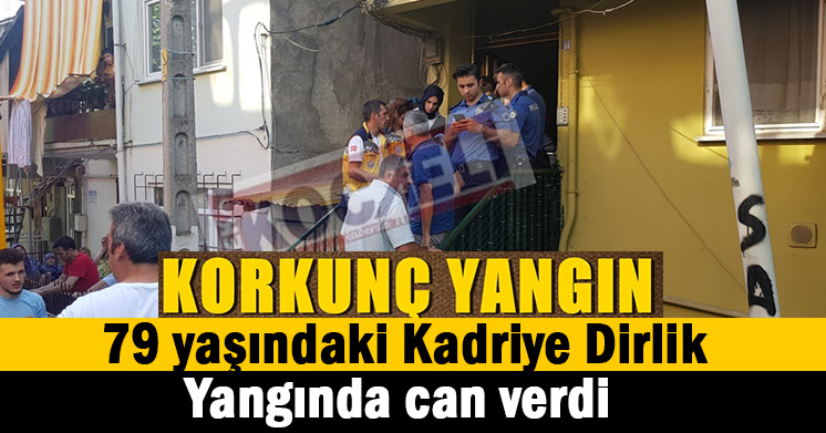 İzmit’te yangın; 1 ölü
