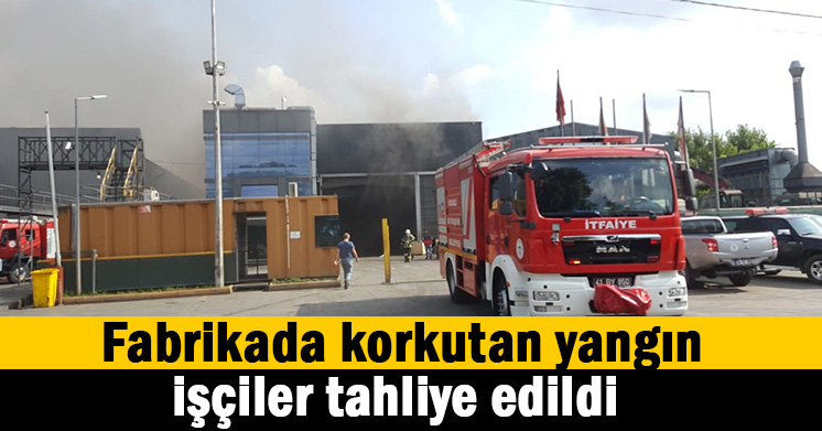 Fabrikada korkutan yangın