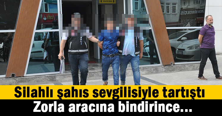 Silahla havaya ateş açtı