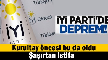 Şaşırtan istifa