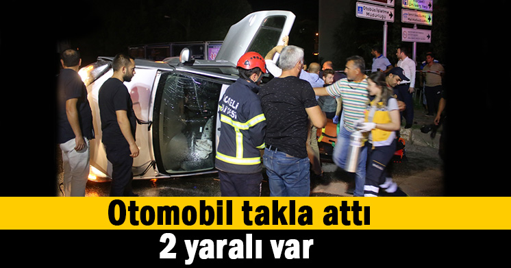 Otomobil takla attı; 2 yaralı
