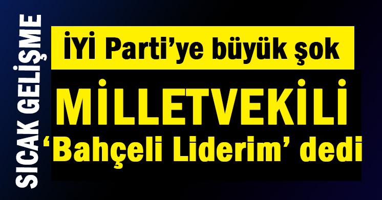 Bahçeli liderim, emri olur dedi