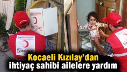 Kızılay’dan ihtiyaç sahibi ailelere yardım