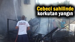 Sahilde yangın