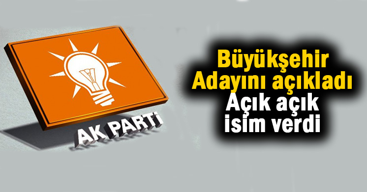 Büyükşehir için isim verdi