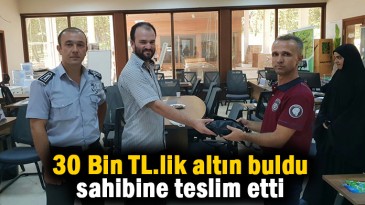 Binlerce liralık altın buldu