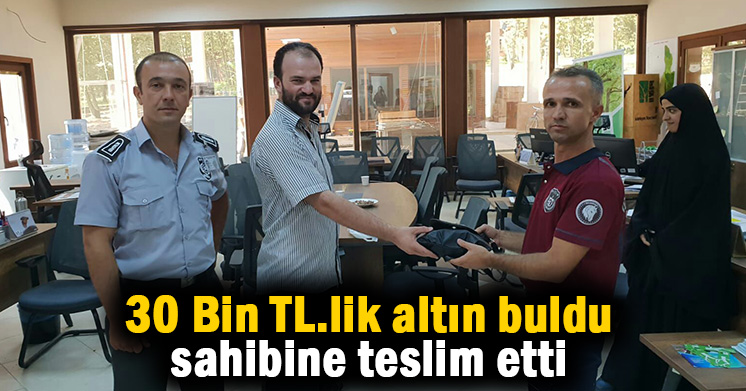 Binlerce liralık altın buldu