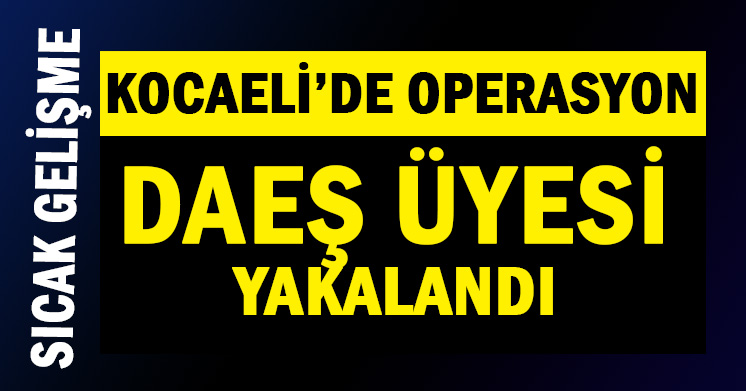 DAEŞ Üyesi yakalandı
