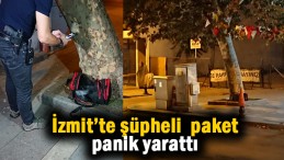 Şüpheli valiz panik yarattı