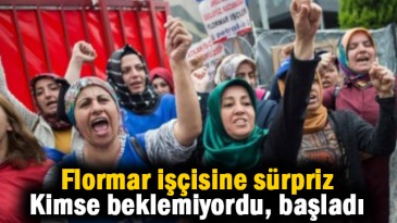 Direnişteki Flormar işçisine sürpriz
