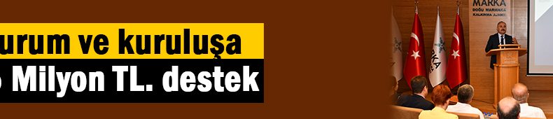 Mali destek verilecek kurum ve kuruluşlar açıklandı