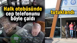 Halk otobüsünde hırsızlık
