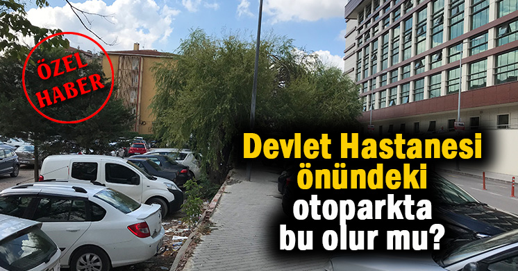 Hastanenin hemen önünde oluyor