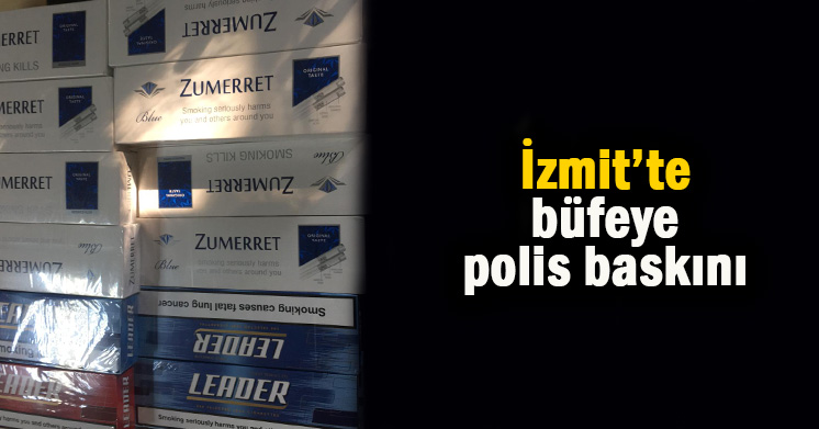 Büfeye polis baskını