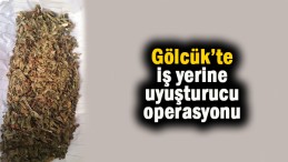 İş yerine uyuşturucu operasyonu