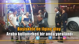 Arabayı kullanan şoför bir anda yaralandı