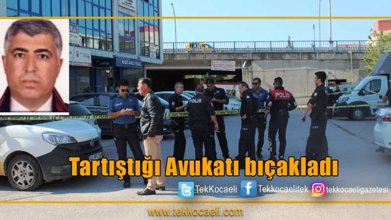 Avukata bıçaklı saldırı