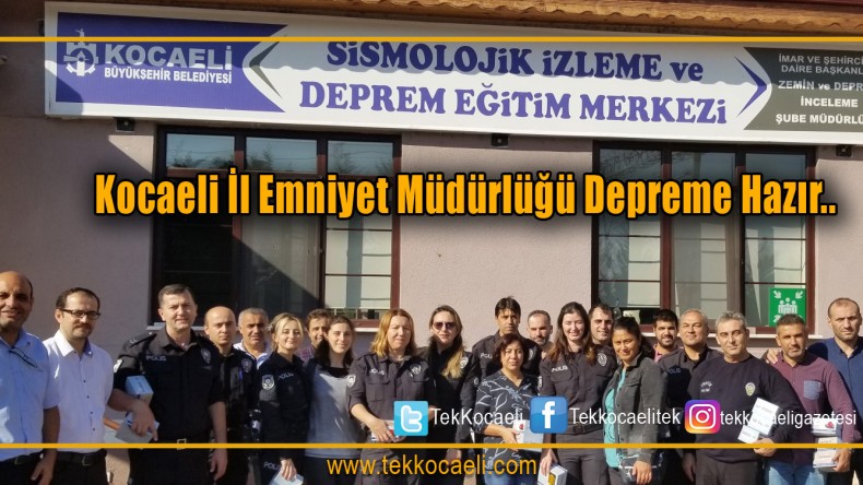 Kocaeli İl Emniyet Müdürlüğü’nde Deprem Eğitimi