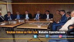 Belediye Başkanı ile Önceki Dönem Başbakan Yardımcısı Fikri Işık, Vatandaşla Buluştu.