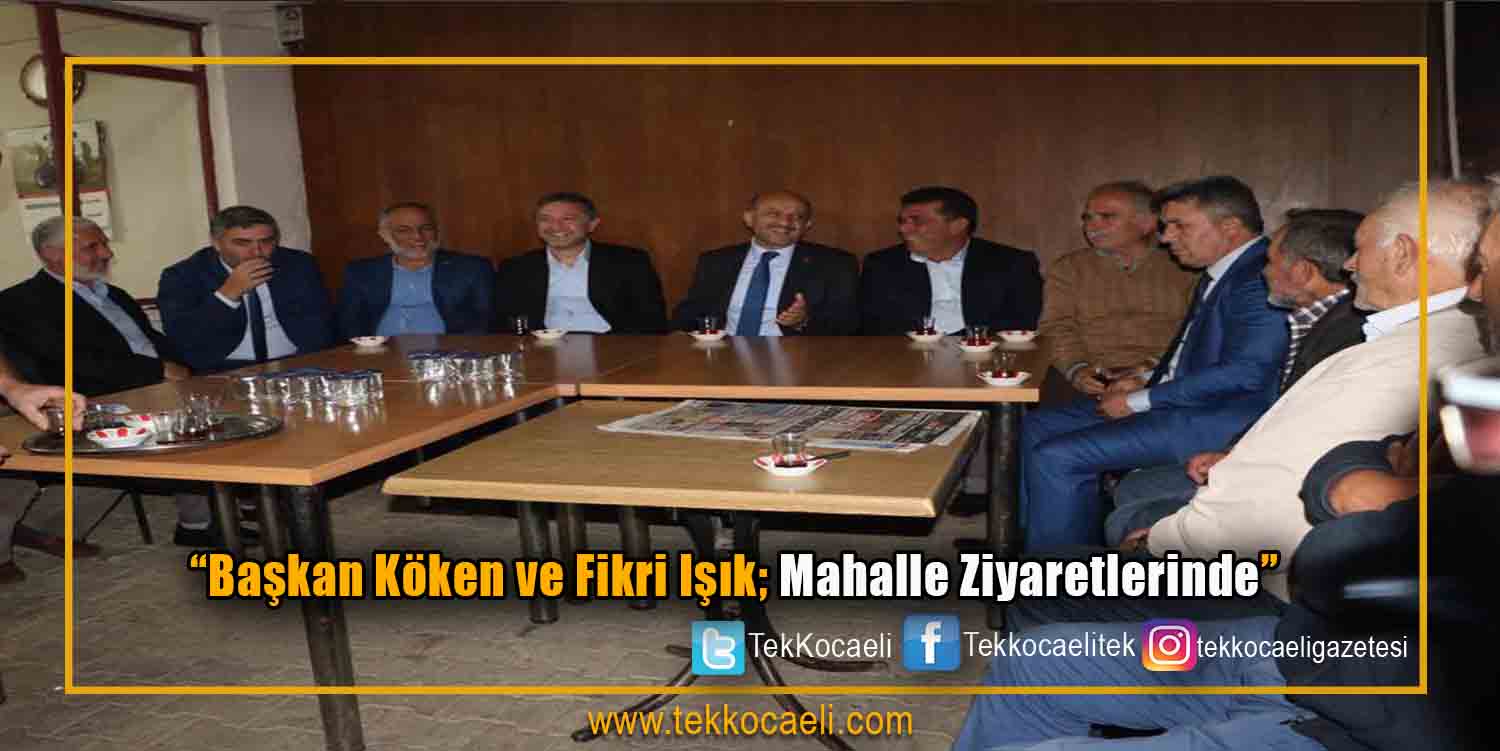 Belediye Başkanı ile Önceki Dönem Başbakan Yardımcısı Fikri Işık, Vatandaşla Buluştu.