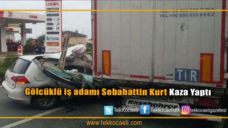 Gölcüklü İş Adamı Kaza Yaptı