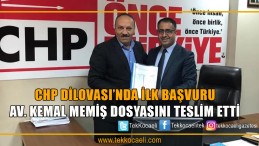 Av. Kemal Memiş Başvurdu