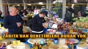 İzmit Belediyesi Zabıta Ekipleri Son Hız Görevde