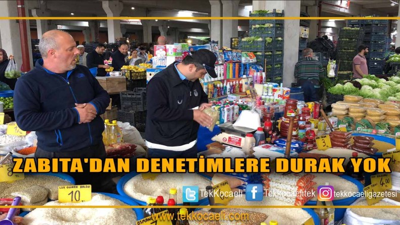 İzmit Belediyesi Zabıta Ekipleri Son Hız Görevde