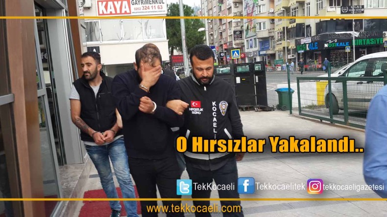 Kocaeli İl Asayiş Şube Müdürlüğü Hırsızlık Büro Ekiplerinden Kaçamadılar